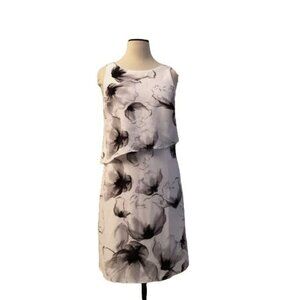 WHITE HOUSE BLACK MARKET Floral Layered Dress - Women's SIZE 0